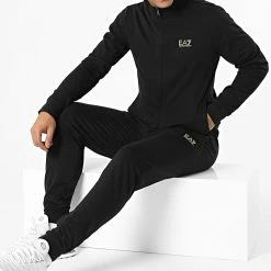 Budget 🌟 Ensemble De Survetement 8NPV51-PJ05Z Noir Doré de EA7 Emporio Armani 🎉