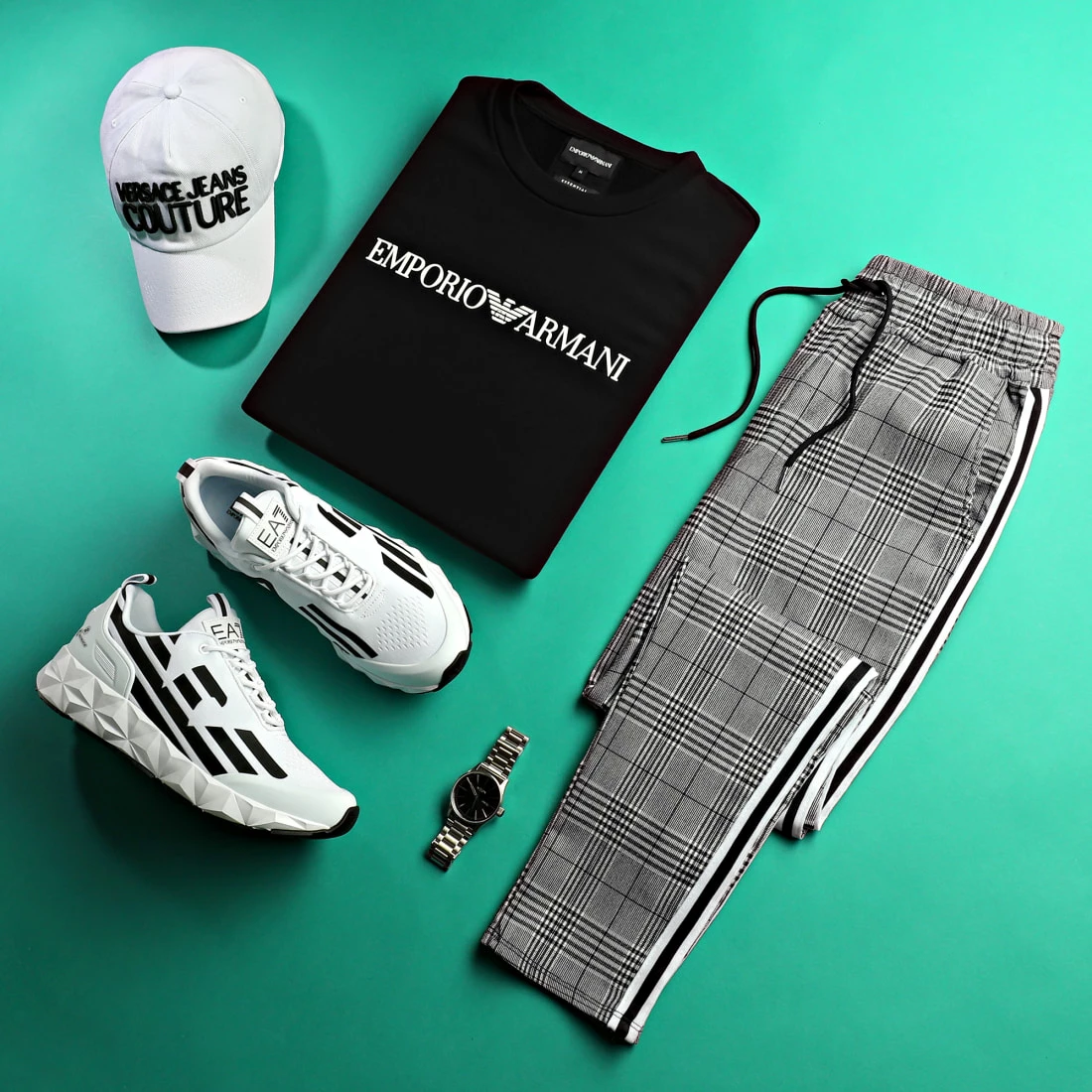 Promo 👍 Baskets X8X033 White Black de EA7 Emporio Armani 🥰 – Image 5