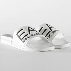 Grosses soldes 🔥 Claquettes XCP001-XCC22 White de EA7 Emporio Armani 🌟