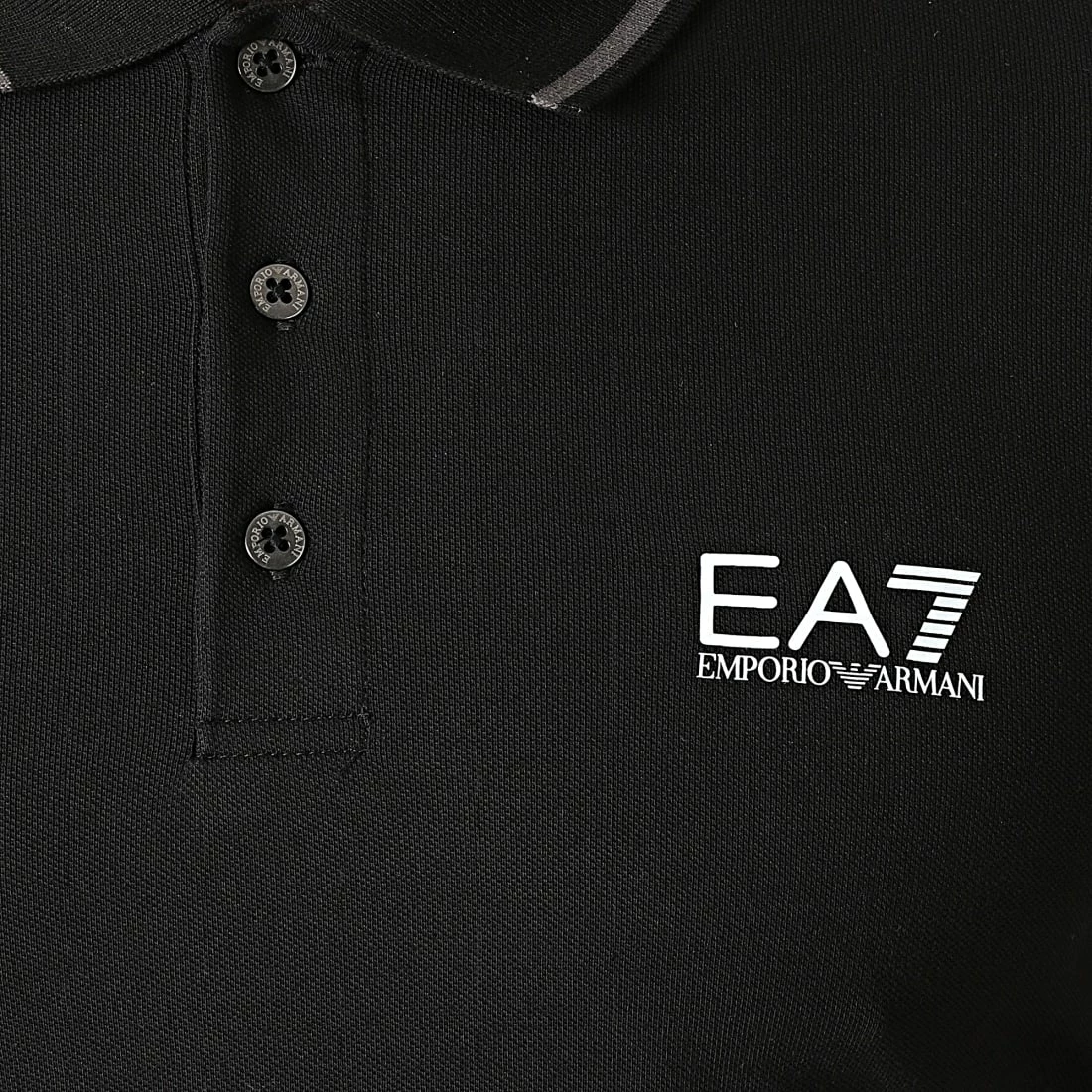 Acheter 💯 Polo Manches Courtes 8NPF06-PJ04Z Noir de EA7 Emporio Armani ✨ – Image 2