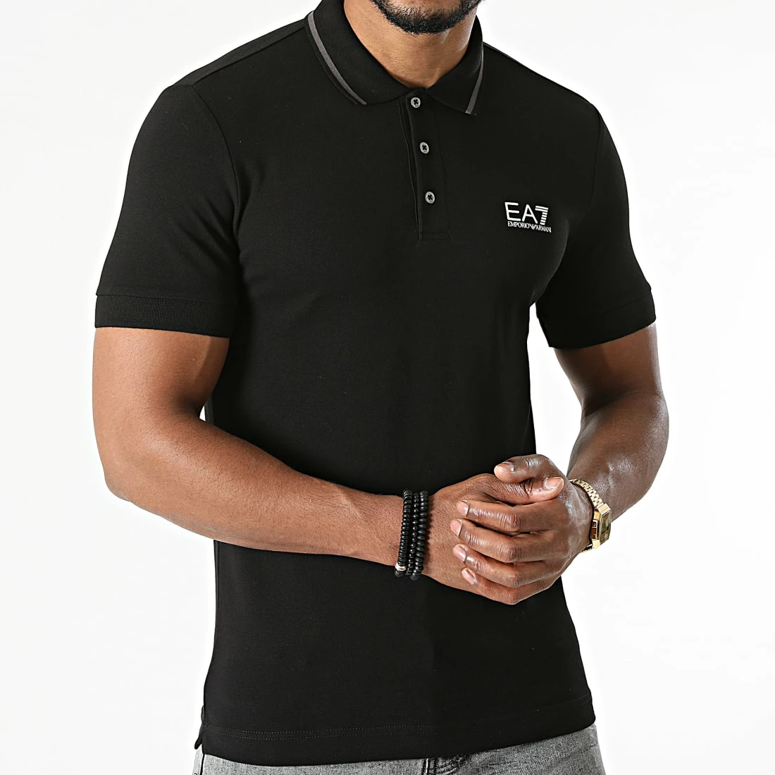 Acheter 💯 Polo Manches Courtes 8NPF06-PJ04Z Noir de EA7 Emporio Armani ✨ – Image 3