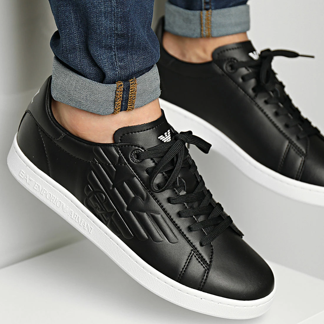 Offres 💯 Baskets Action X8X001-XCC51 Black de EA7 Emporio Armani 👏