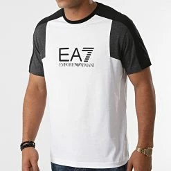 Meilleure vente 🔥 Tee 👚 Shirt 6KPT12-PJ7CZ Blanc de EA7 Emporio Armani ✔️
