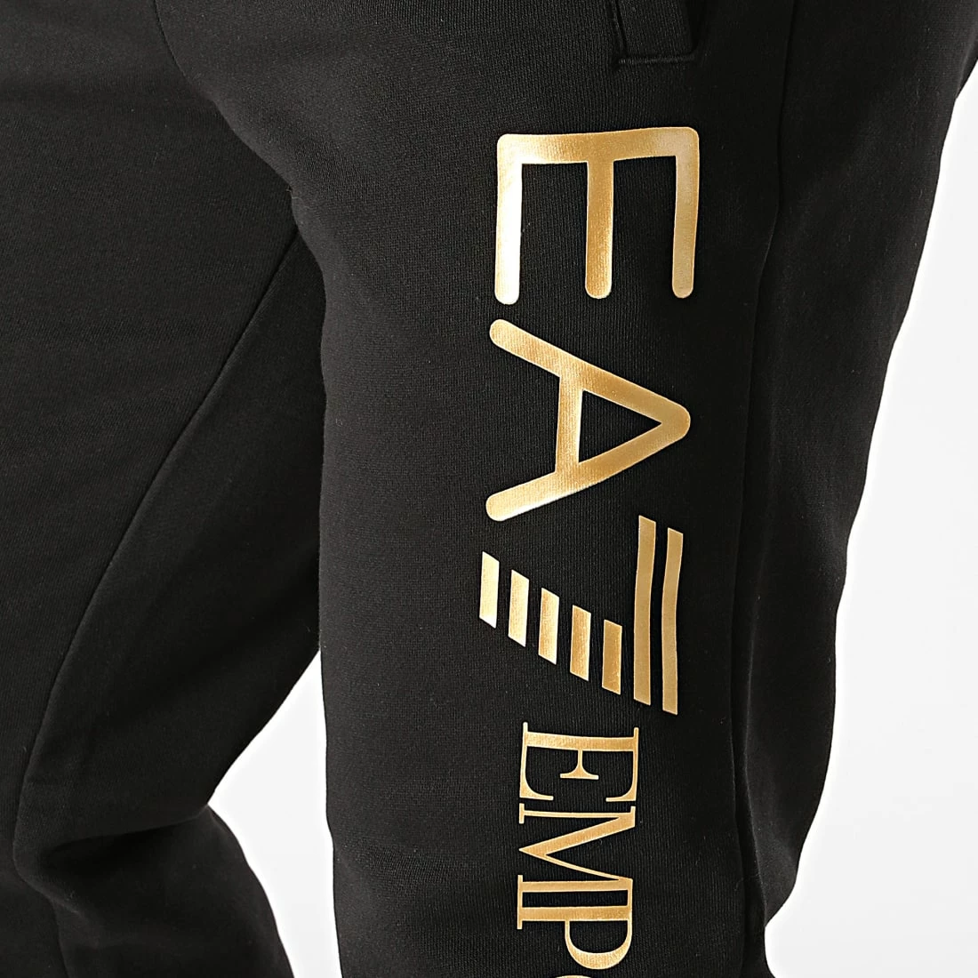 Nouveau 😉 Pantalon Jogging 8N99B5-PJ07Z Noir Doré de EA7 Emporio Armani 😀 – Image 2