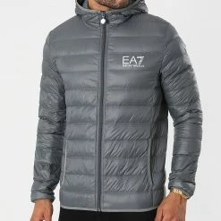Coupon 🥰 Doudoune Capuche 8NPB02-PN29Z Gris Anthracite de EA7 Emporio Armani 🥰