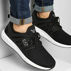 De gros 🎉 Baskets X8X052 XCC57 Black de EA7 Emporio Armani 👏