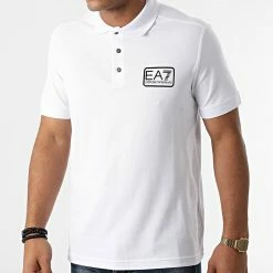 Top 10 🔔 Polo Manches Courtes 6KPF01-PJ04Z Blanc de EA7 Emporio Armani ⌛