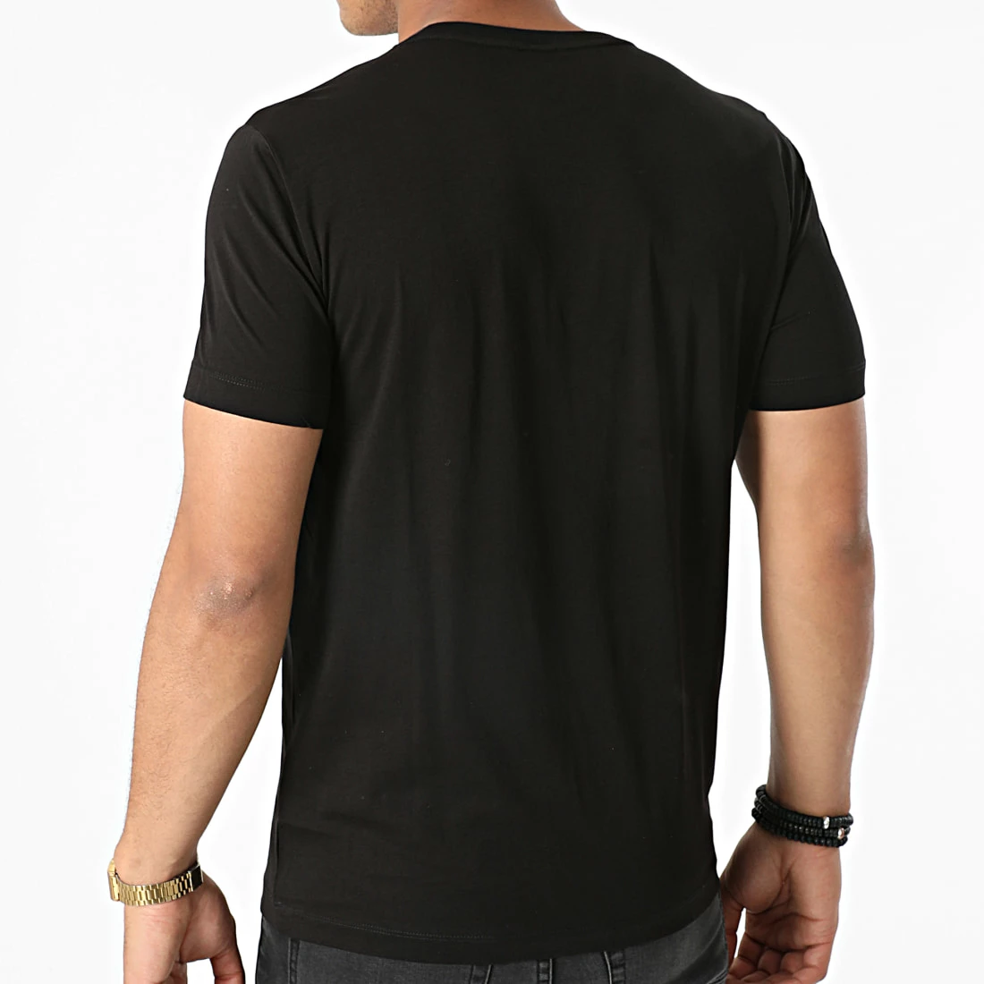 De gros ✨ Tee 👕 Shirt 6KPT19-PJM9Z Noir Doré de EA7 Emporio Armani 😉 – Image 4