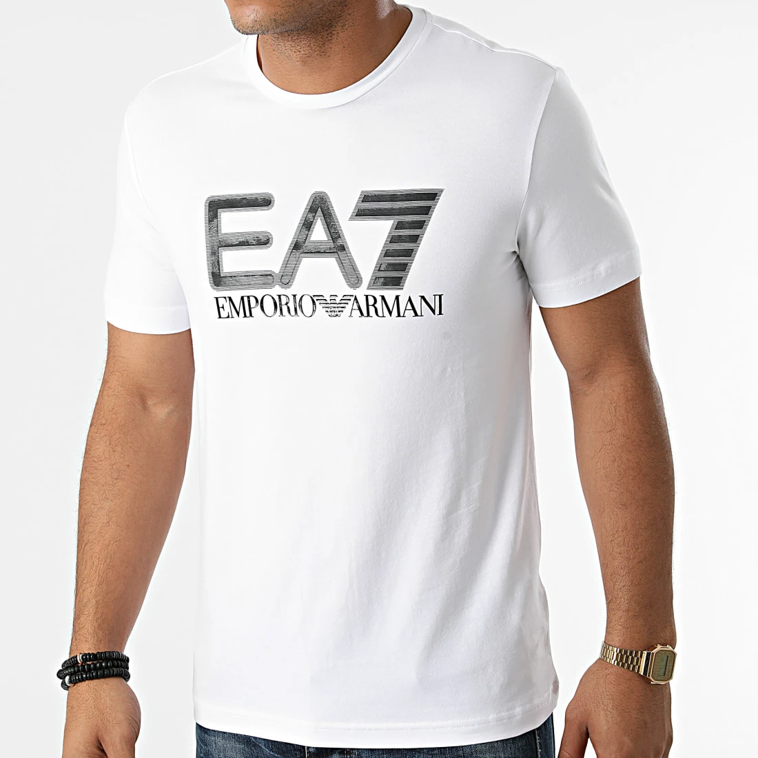 Meilleure affaire 🔥 Tee 👕 Shirt 6KPT62-PJ03Z Blanc de EA7 Emporio Armani ❤️