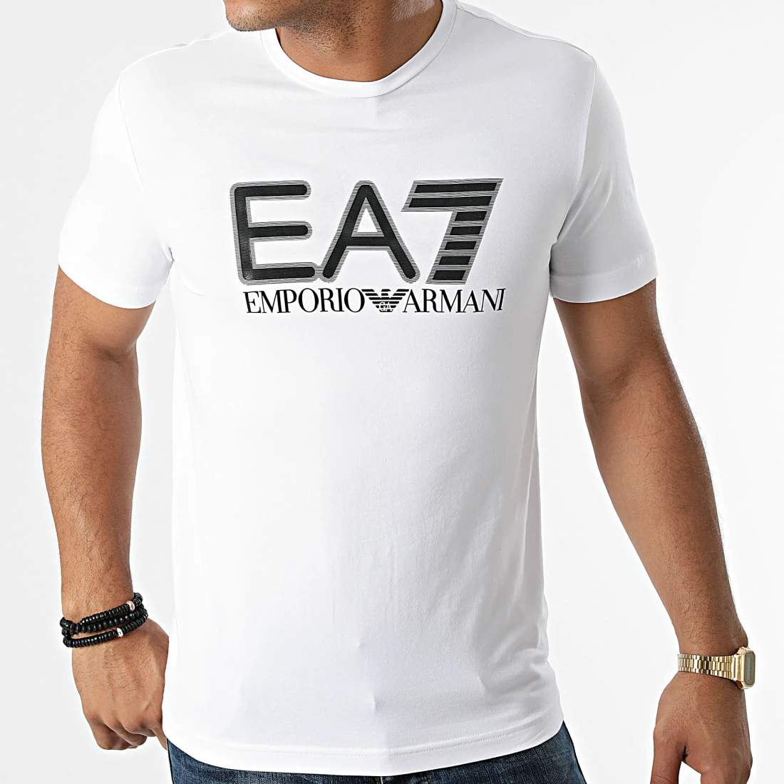 Meilleure affaire 🔥 Tee 👕 Shirt 6KPT62-PJ03Z Blanc de EA7 Emporio Armani ❤️ – Image 3