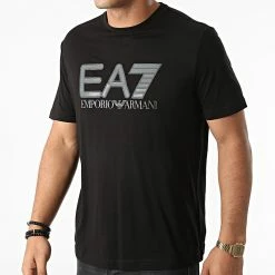 Le moins cher 😍 Tee 👕 Shirt 6KPT81-PJM9Z Noir de EA7 Emporio Armani 😉