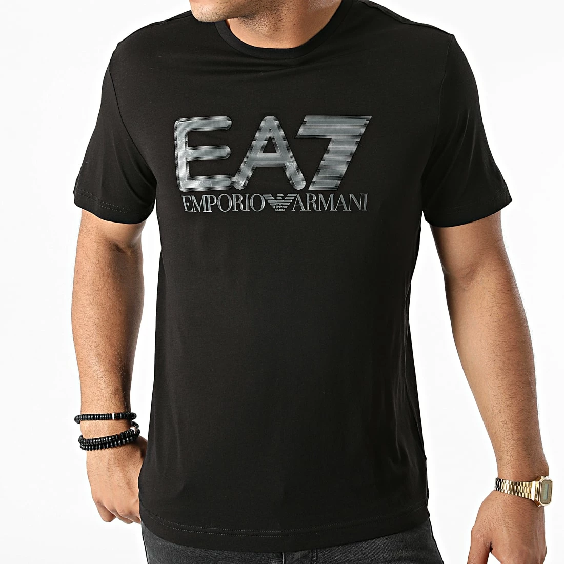 Le moins cher 😍 Tee 👕 Shirt 6KPT81-PJM9Z Noir de EA7 Emporio Armani 😉 – Image 3