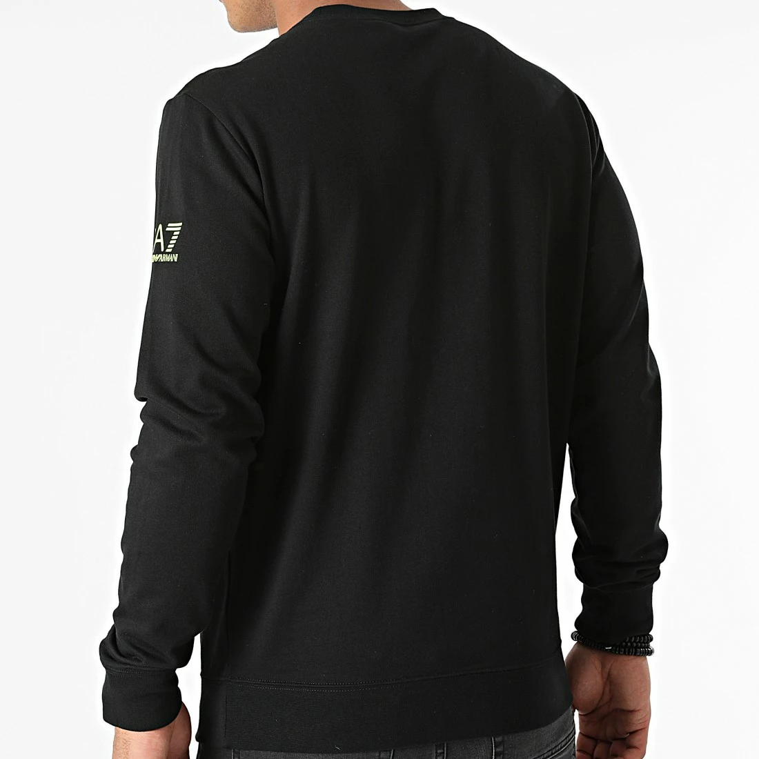 Remise 😉 Sweat Crewneck 6KPM45-PJ05Z Noir de EA7 Emporio Armani ✔️ – Image 4
