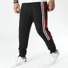 Meilleure vente ✨ Pantalon Jogging A Bandes 6KPP65-PJ05Z Noir Rouge de EA7 Emporio Armani 🎁