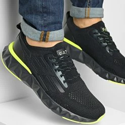 Tout neuf 👍 Baskets X8X048 Night Blue Yellow Flash de EA7 Emporio Armani 🤩