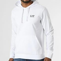 Meilleure vente 😍 Sweat Capuche 8NPM04 Blanc de EA7 Emporio Armani 👍