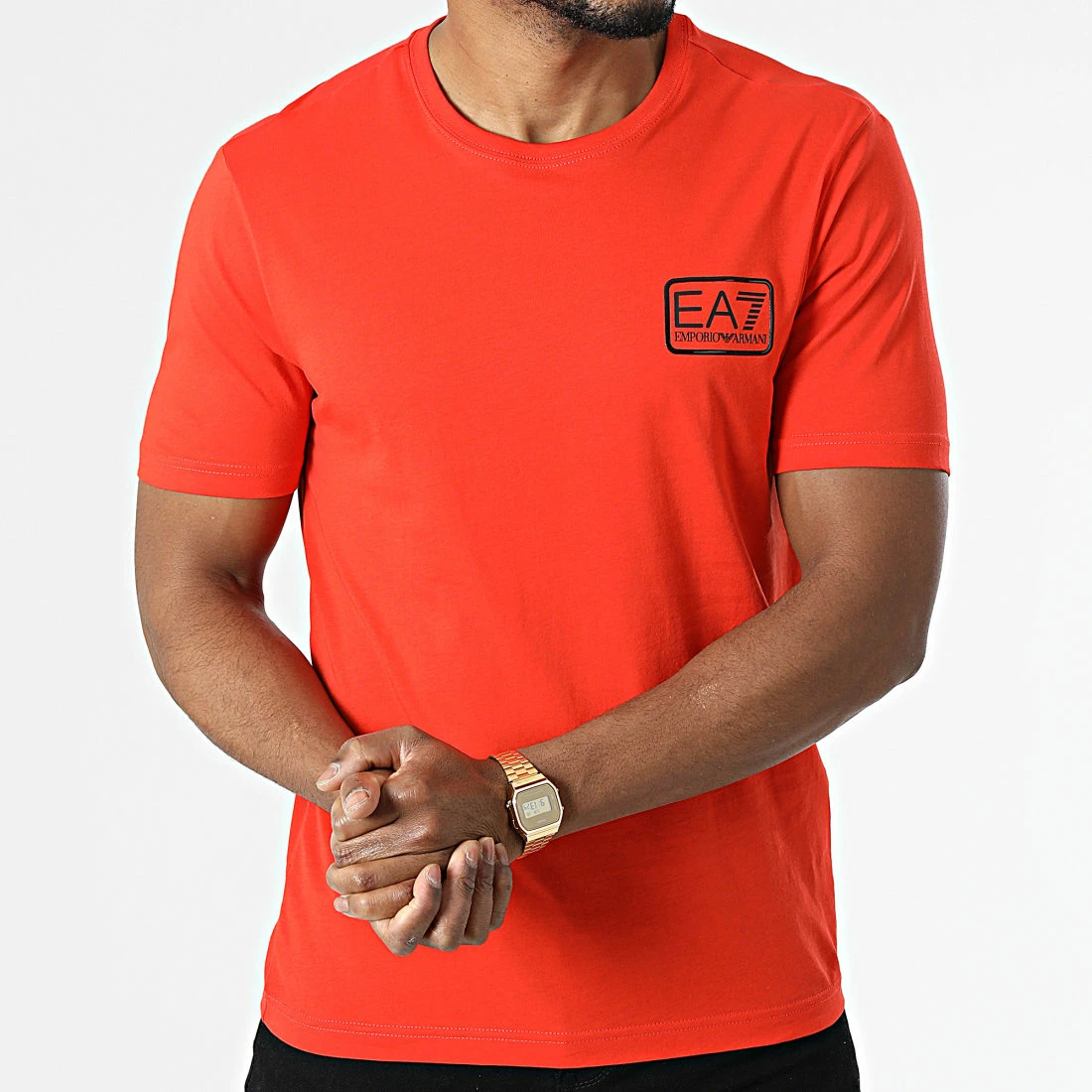 Meilleure vente ❤️ Tee 👕 Shirt 3LPT05-PJM9Z Rouge de EA7 Emporio Armani 🎉 – Image 3