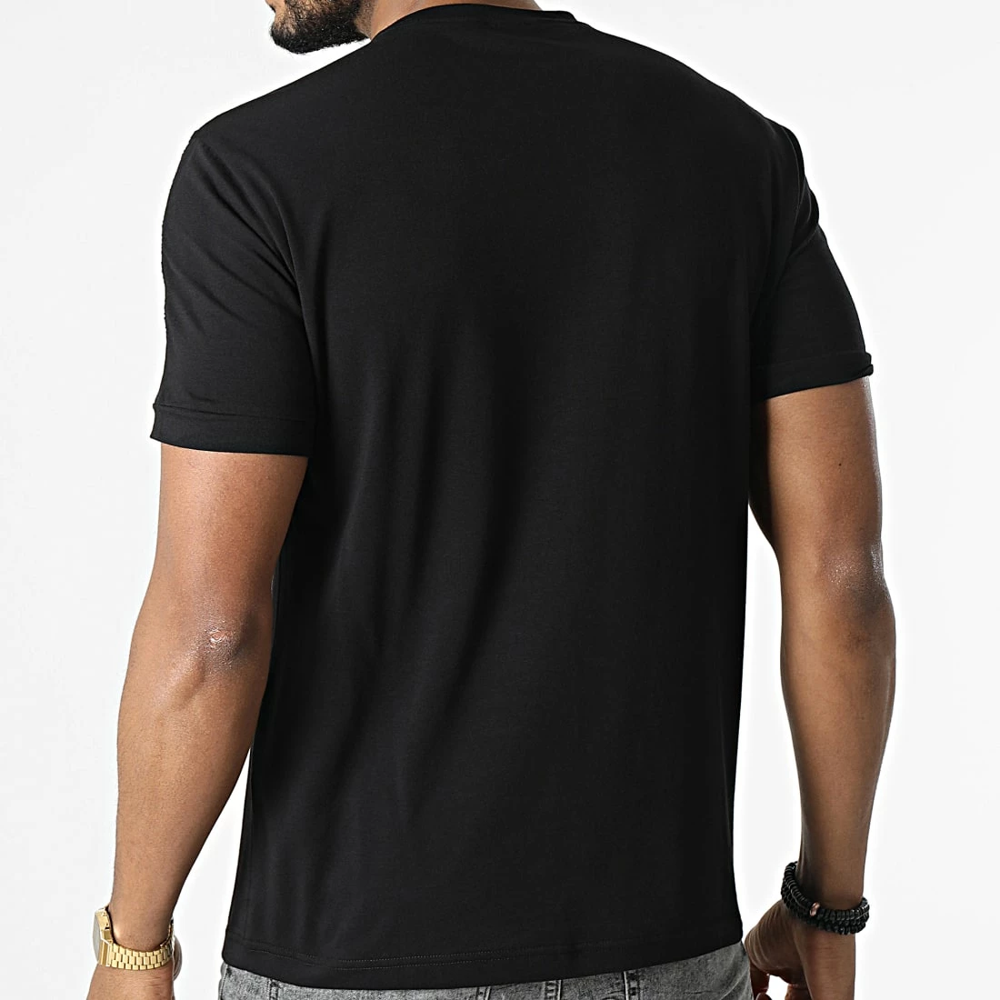 Meilleure affaire 🧨 Tee 👕 Shirt A Bandes 3LPT31-PJFUZ Noir de EA7 Emporio Armani ✨ – Image 4