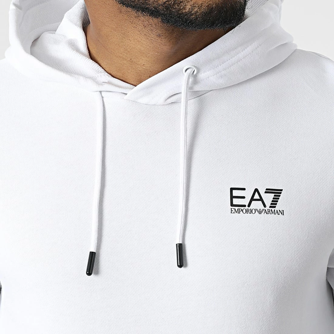 De gros ✔️ Sweat Capuche 3LPM61-PJ3QZ Blanc de EA7 Emporio Armani 🥰 – Image 2