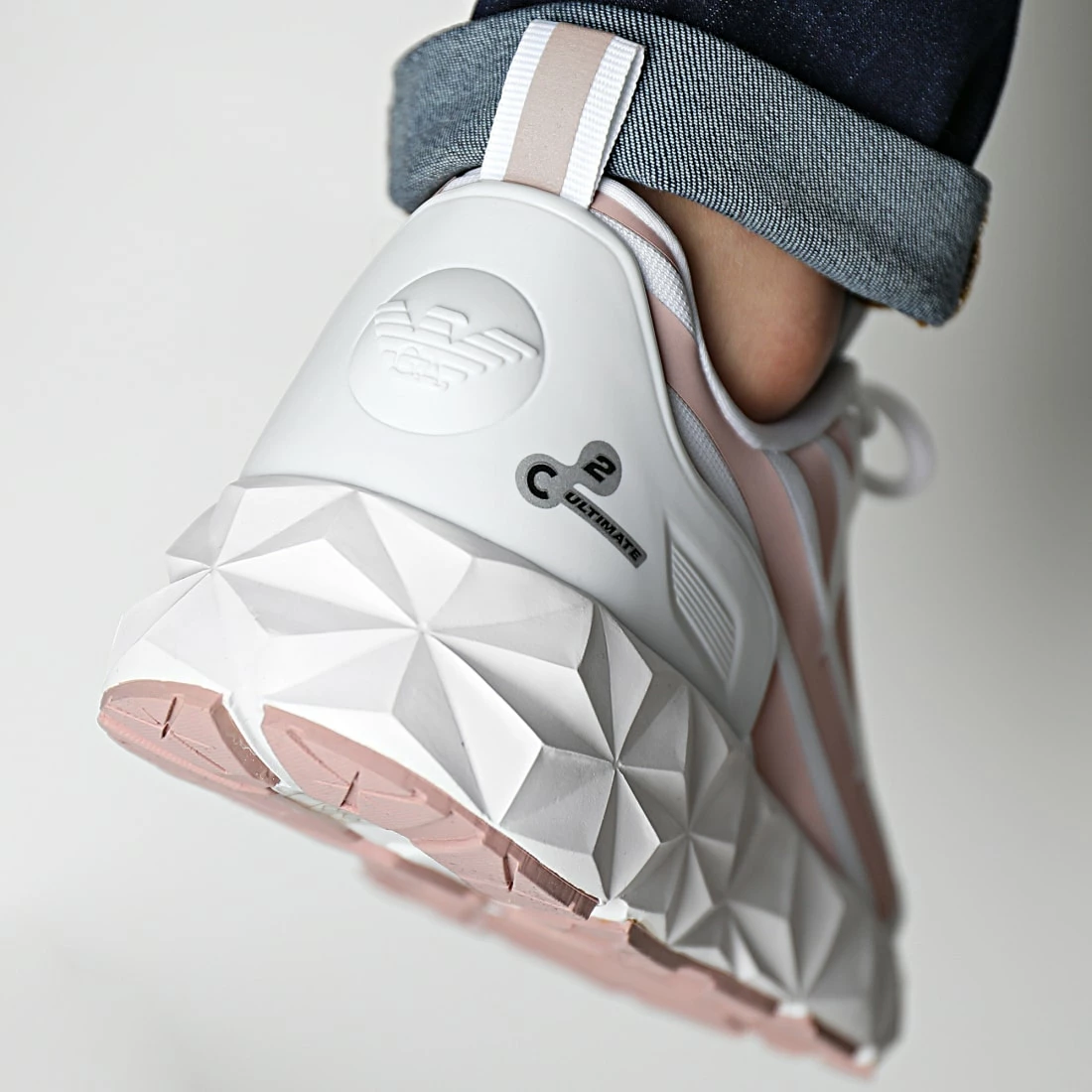 Bon marché 🎁 Baskets X8X033-XCC52 White Misty Rose de EA7 Emporio Armani 🎁 – Image 4