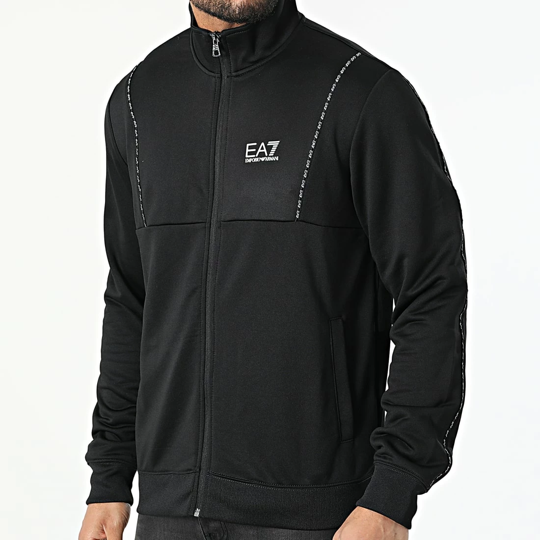 Meilleure affaire đ Veste Zippée 3LPM85-PJHBZ Noir de EA7 Emporio Armani â€ïž