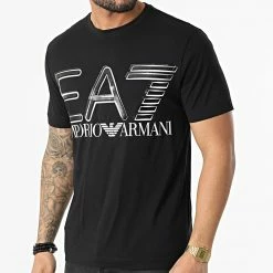 Vente flash 🎉 Tee 👚 Shirt 3LPT20-PJFFZ Noir de EA7 Emporio Armani 🤩