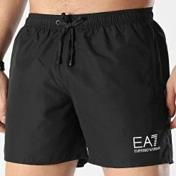 Acheter ⭐ Short De Bain 902000-CC721 Noir Argenté de EA7 Emporio Armani 🎉