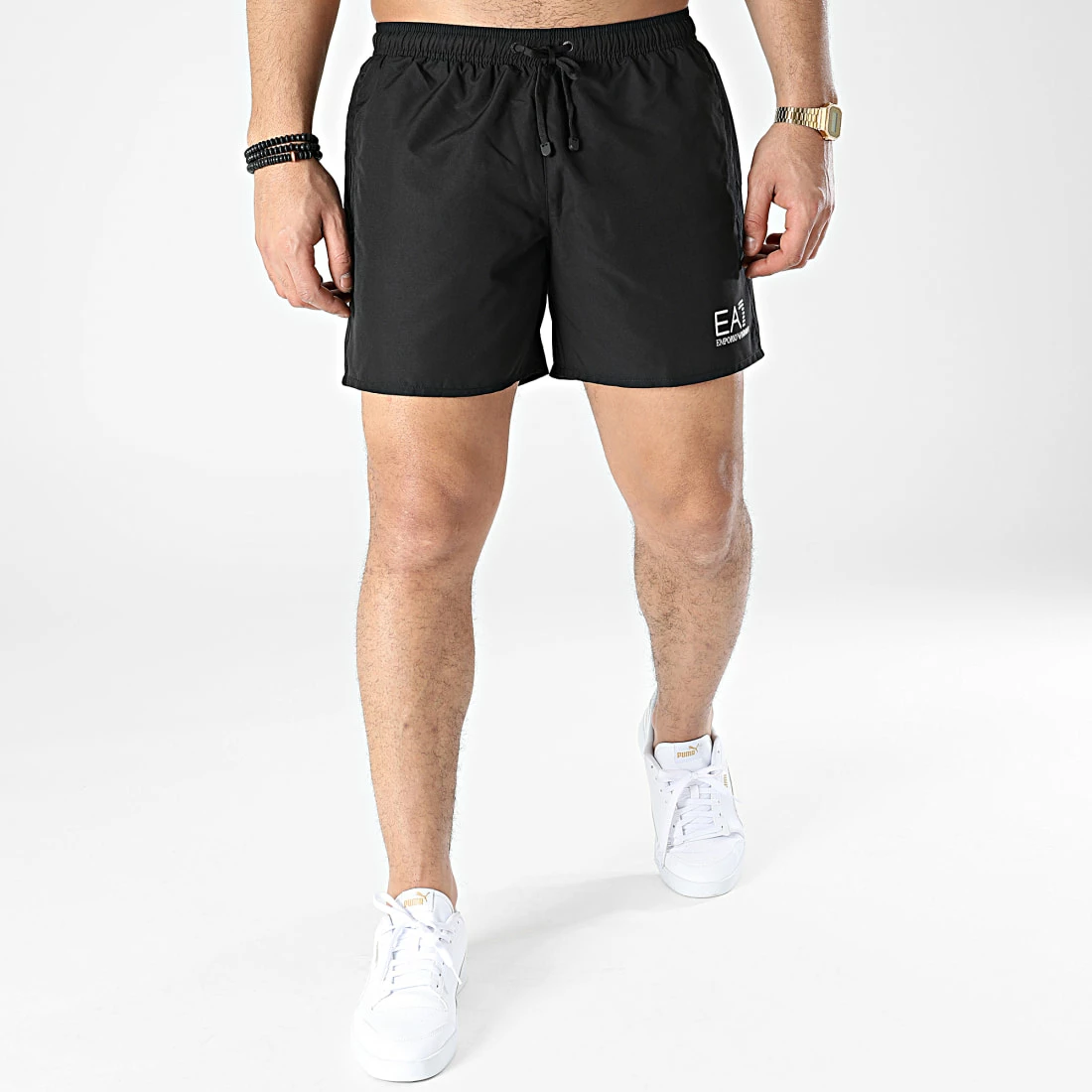 Acheter ⭐ Short De Bain 902000-CC721 Noir Argenté de EA7 Emporio Armani 🎉 – Image 3