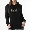 Sortie 💯 Sweat Capuche Femme 8NTM36 Noir de EA7 Emporio Armani 🤩
