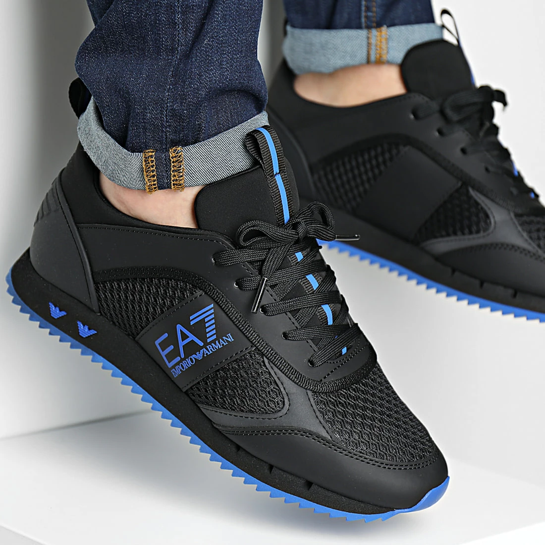 Remise 🥰 Baskets X8X027-XK050 Triple Black Baltimora de EA7 Emporio Armani 🎁