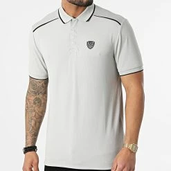 Acheter ⌛ Polo A Manches Courtes 3LPF03-PJCDZ Gris de EA7 Emporio Armani 🛒