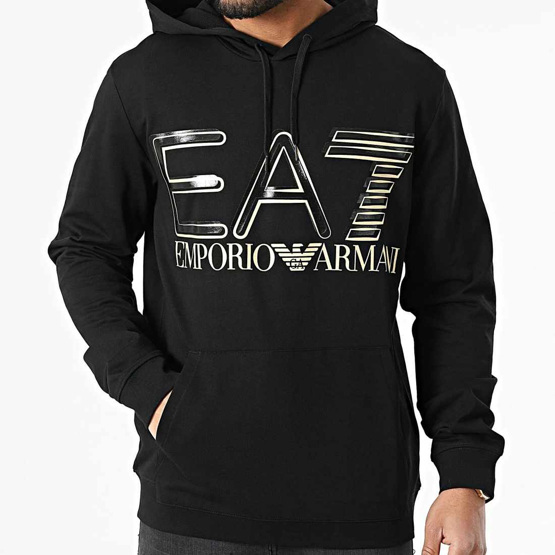 Coupon đ„° Sweat Capuche 3LPM45-PJFGZ Noir de EA7 Emporio Armani â â Image 3
