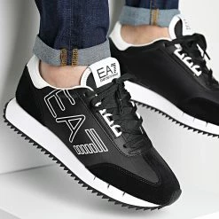 Bon marché 👏 Baskets X8X101-XK257 Black White de EA7 Emporio Armani 😍