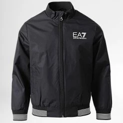 Tout neuf 👏 Veste Zippée Enfant 3LBB02 Noir de EA7 Emporio Armani 👍
