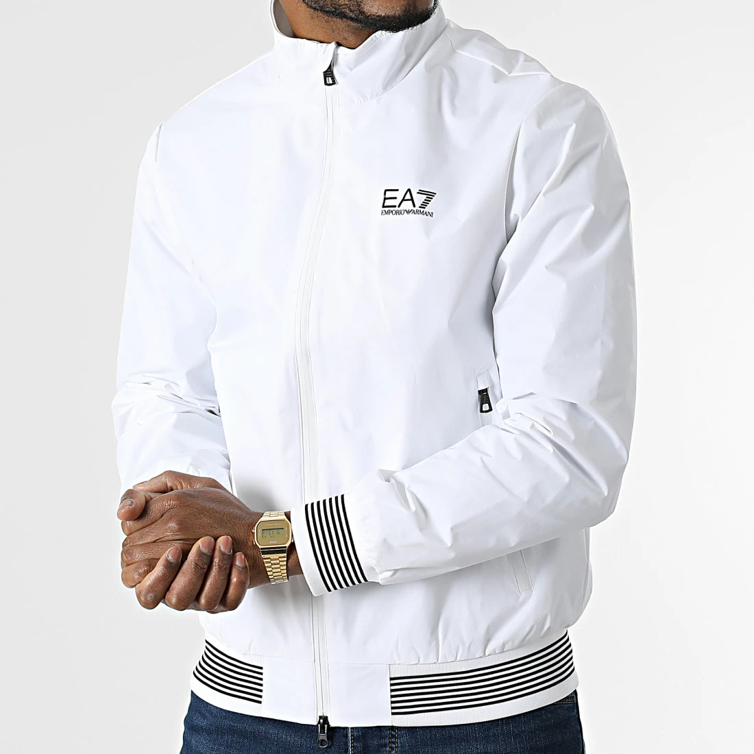 Bon marché 🛒 Veste Zippée 3LPB07-PN27Z Blanc de EA7 Emporio Armani ✨ – Image 3