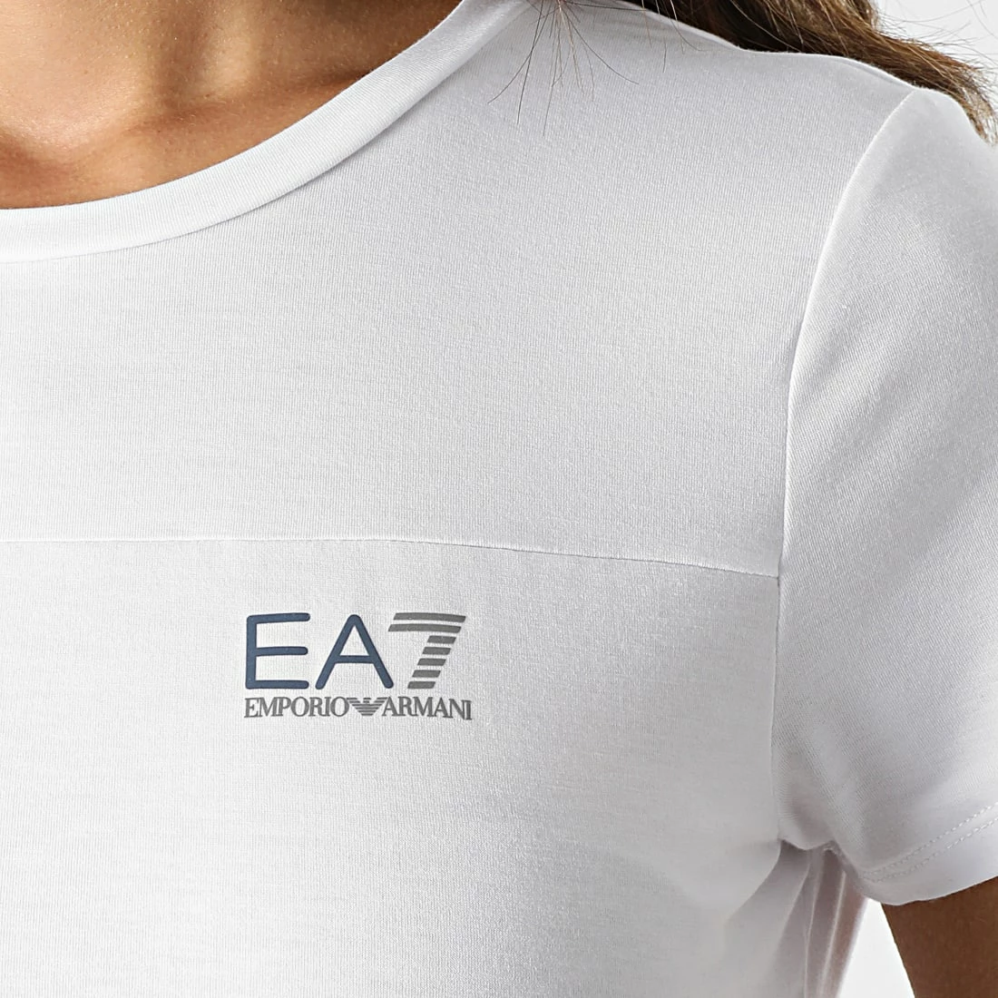 Le moins cher 🧨 Tee 👕 Shirt Femme 3LTT03 Blanc de EA7 Emporio Armani 🔥 – Image 2
