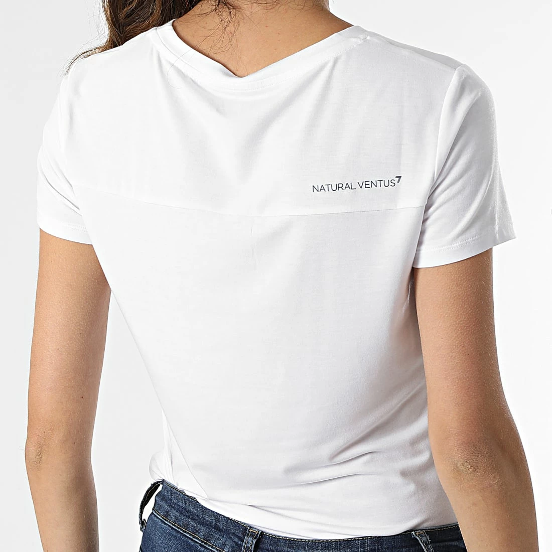 Le moins cher 🧨 Tee 👕 Shirt Femme 3LTT03 Blanc de EA7 Emporio Armani 🔥 – Image 4