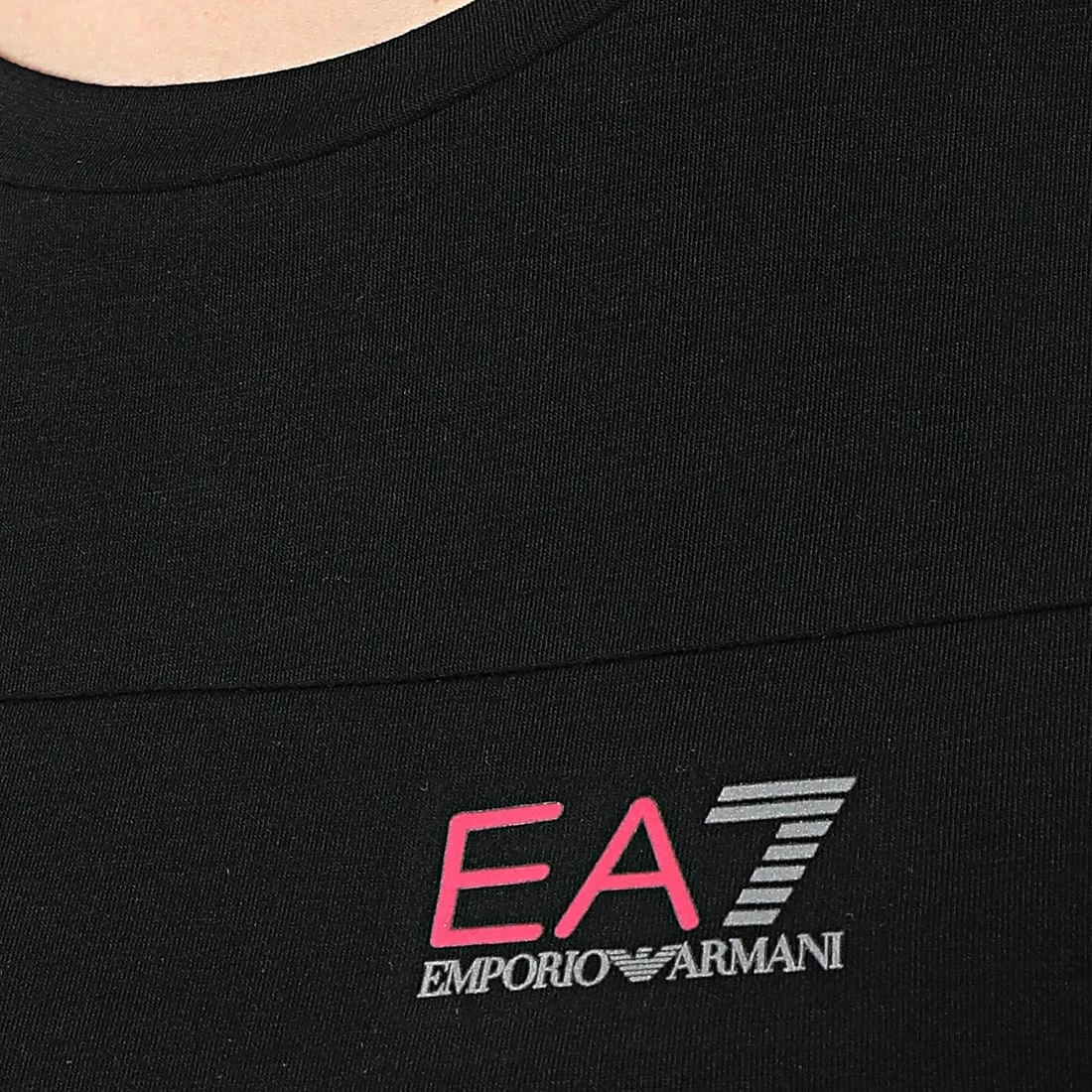 Coupon 😉 Tee 👚 Shirt Femme 3LTT03 Noir de EA7 Emporio Armani 🔔 – Image 2
