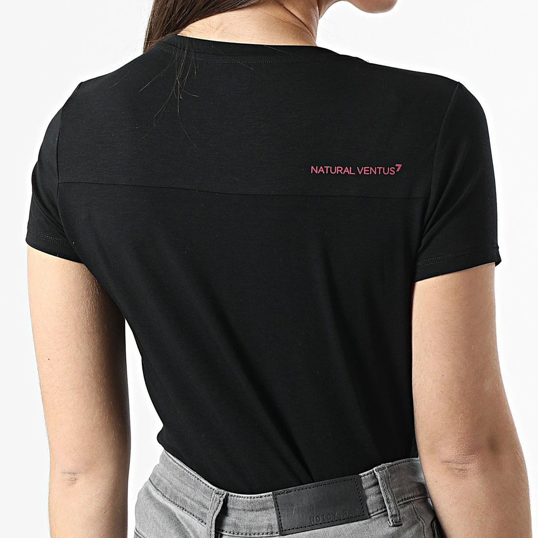 Coupon 😉 Tee 👚 Shirt Femme 3LTT03 Noir de EA7 Emporio Armani 🔔 – Image 4