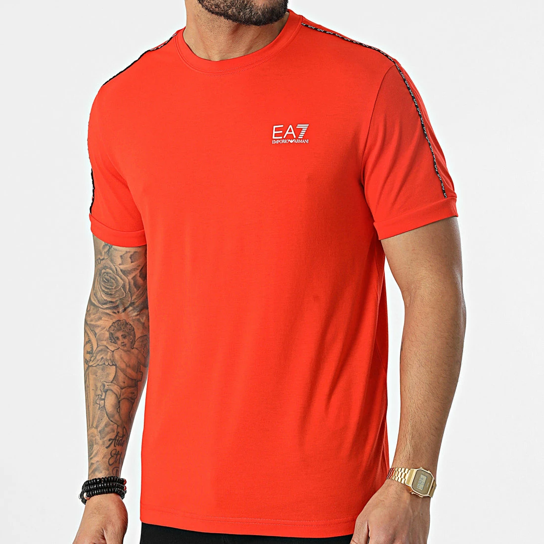 Remise 🎁 Tee 👕 Shirt 3LPT31-PJFUZ Rouge de EA7 Emporio Armani 😍