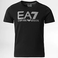 Meilleure affaire 😉 Tee 👕 Shirt Enfant 3LBT53 Noir de EA7 Emporio Armani 👍