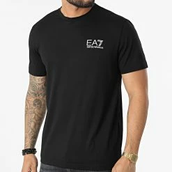 Meilleur prix 🎉 Tee 👚 Shirt 3LPT03-PJEEZ Noir de EA7 Emporio Armani 🔔