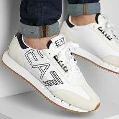 Meilleur prix 👍 Baskets X8X101-XK257 White Black de EA7 Emporio Armani 😍