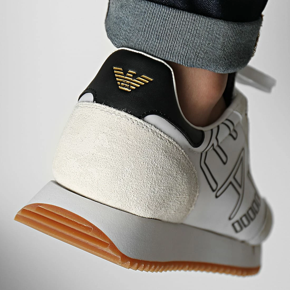 Meilleur prix 👍 Baskets X8X101-XK257 White Black de EA7 Emporio Armani 😍 – Image 4