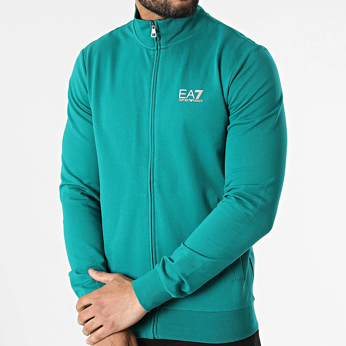 Acheter 🧨 Ensemble De Survetement 8NPV52-PJ05Z Vert Noir de EA7 Emporio Armani 😍 – Image 3