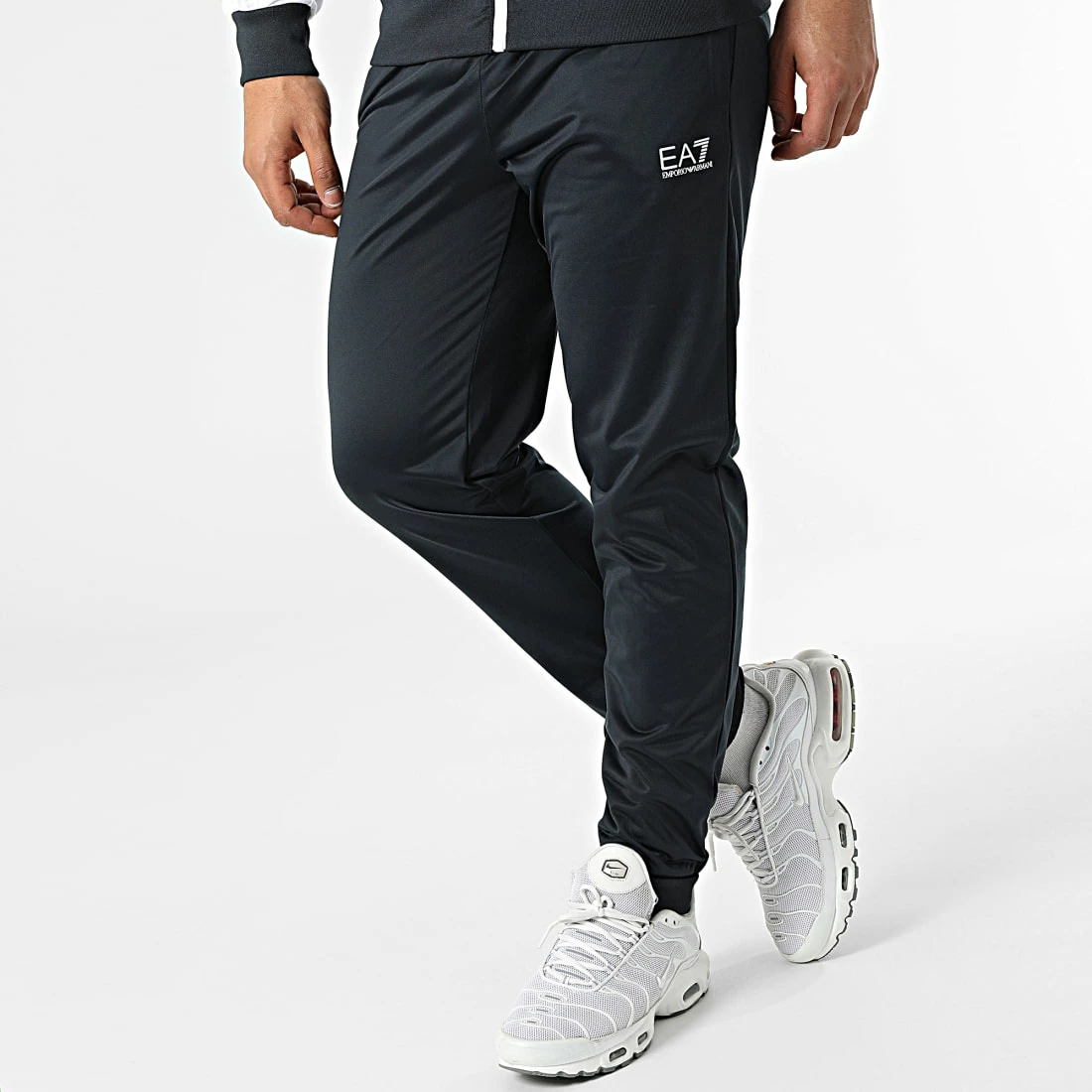 Le moins cher ✨ Ensemble Veste Zippée Et Pantalon Jogging 3LPV63-PJ08Z Bleu Marine Blanc de EA7 Emporio Armani ✨ – Image 4