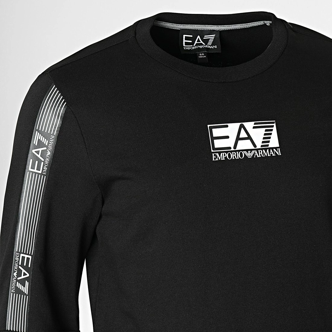 Bon marché 😍 Sweat Crewneck Enfant 3LBM69 Noir de EA7 Emporio Armani 🧨 – Image 2