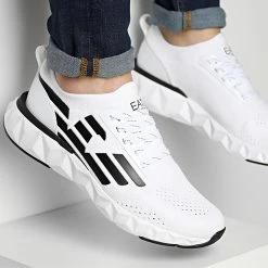 Meilleure vente 👍 Baskets X8X048 White Black de EA7 Emporio Armani 😀