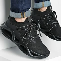 Tout neuf 😀 Baskets X8X087 XK227 Full Black Silver de EA7 Emporio Armani 😍