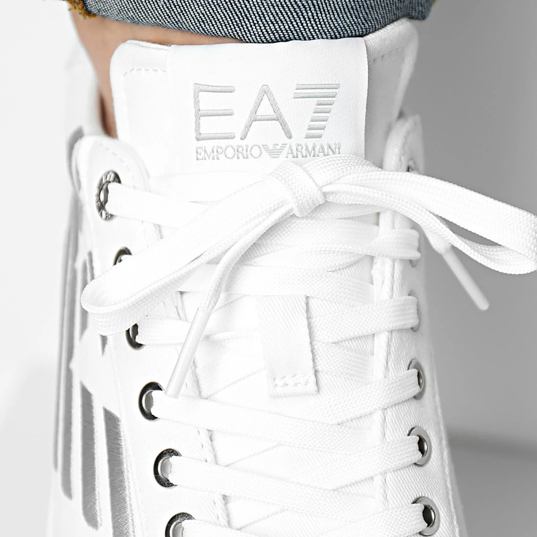 Acheter 💯 Baskets X8X001-XK255 White Silver de EA7 Emporio Armani 🥰 – Image 3